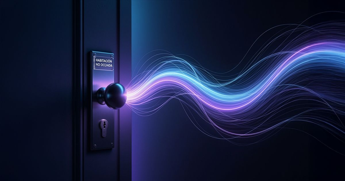 Recepción elegante de un hotel moderno con mostrador iluminado y decoración profesional